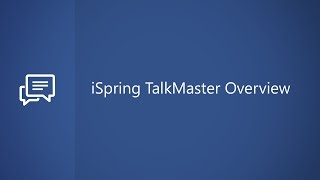 Getting Started with iSpring TalkMaster