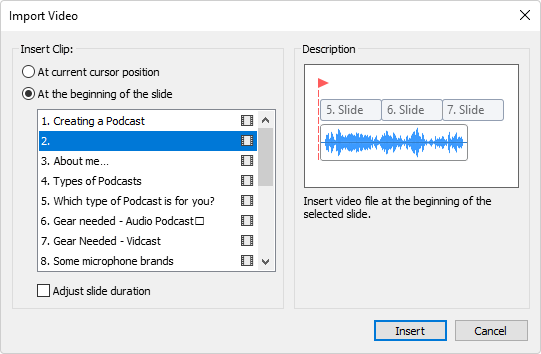 Inserting a video in iSpring Suite How to import a video in iSpring Suite
